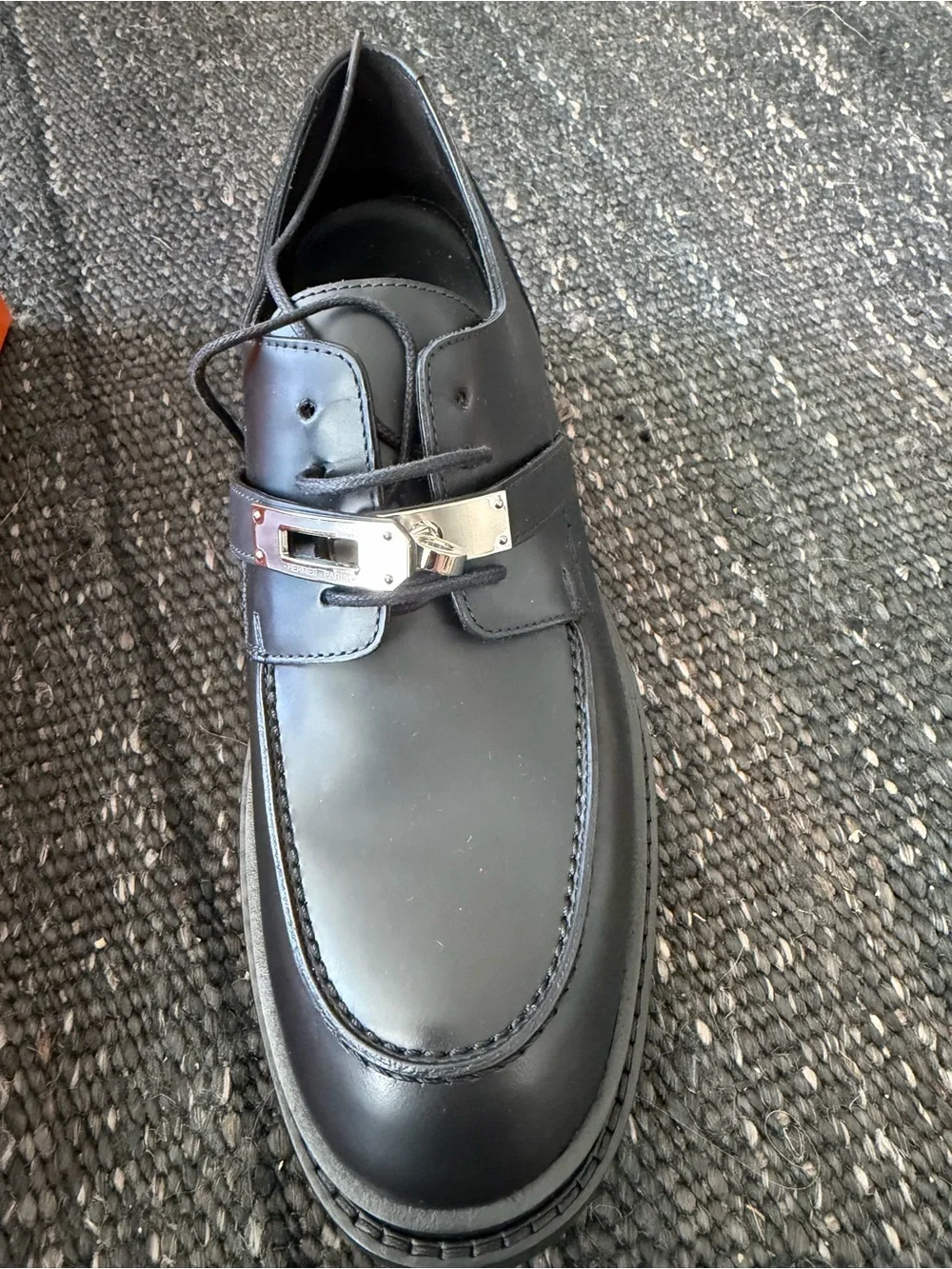 Hermes Derby First loafer. Never worn. Black. 40.5 - Picture 5 of 8